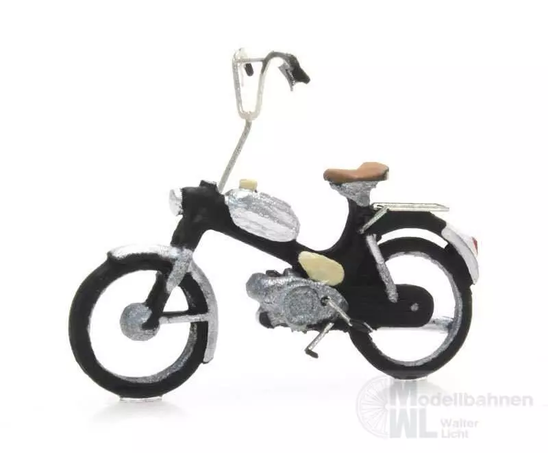 ARTITEC b.v. 387267 - Motorfahrrad: Puch schwarz H0 1:87