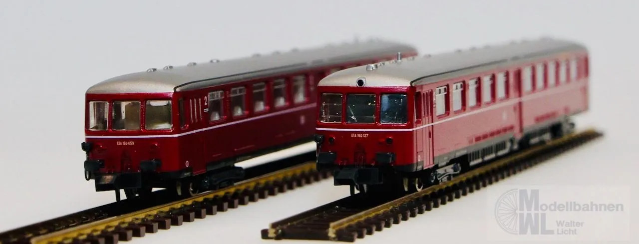 Hobbytrain 15001 - HOBBYTRAIN - Akku-Triebwagen ETA 150 DB Ep.III rot 2.tlg. N 1:160