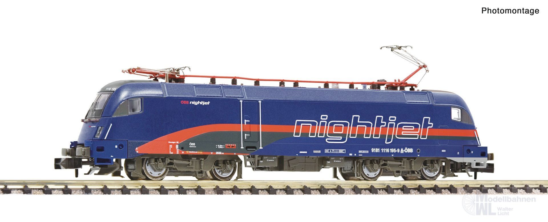 Fleischmann 7570039 - E-Lok BR 1116 195-9 ÖBB Ep.VI Nightjet N 1:160 Sound