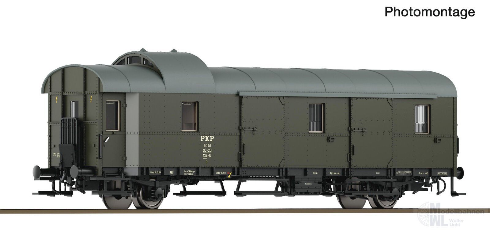 Roco 6280084 - Packwagen Donnerbüchse PKP Ep.III Typ D TT 1:120