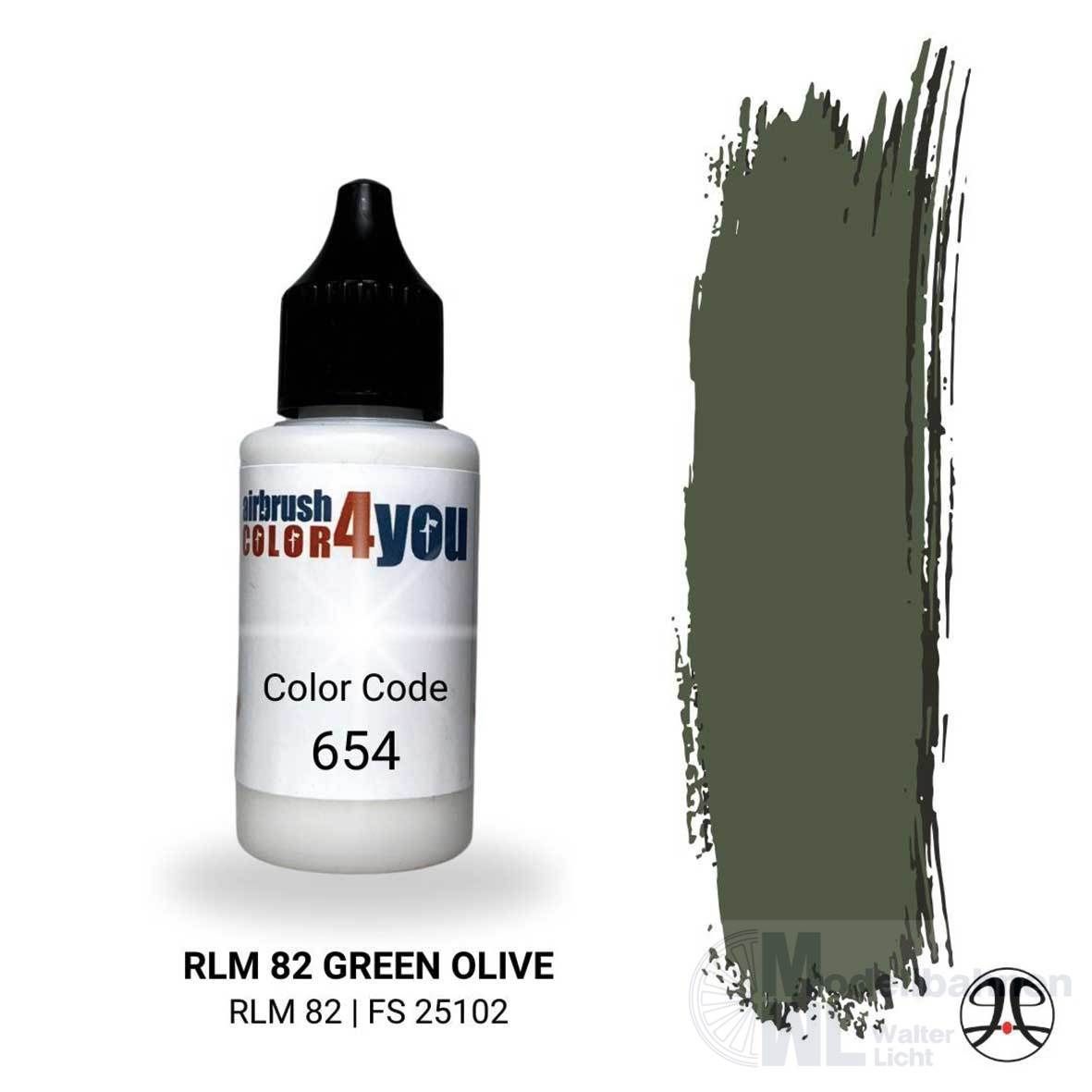 Busch 961000654 - Acrylfarbe RLM Olivgrün 30ml