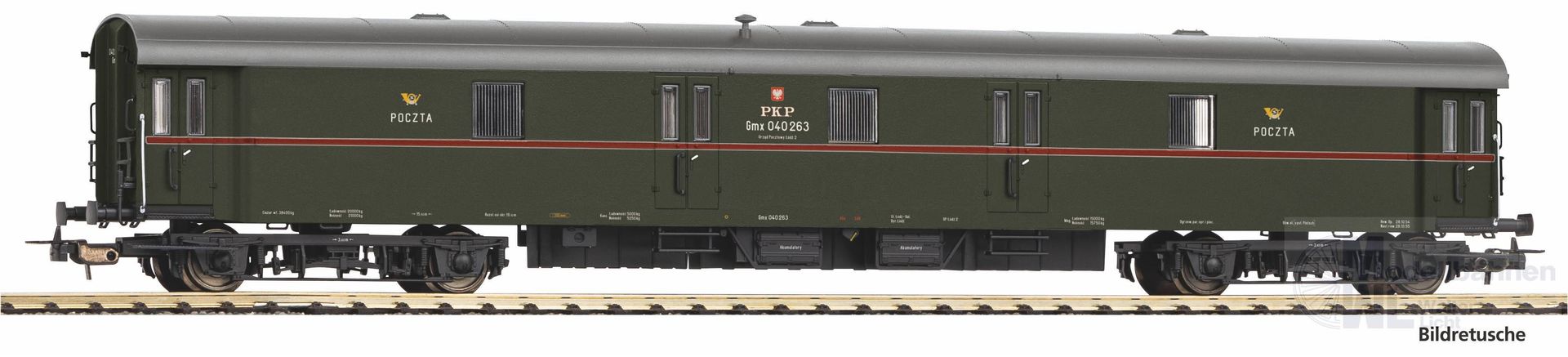 Piko 53308 - Bahnpostwagen PKP Ep.III H0/GL Piko 53308 - Bahnpostwagen PKP Ep.III H0/GL