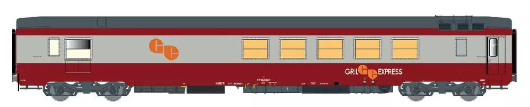 LS Models 40110 - Speisewagen SNCF Ep.IV Gril Express GE mit IB H0/GL