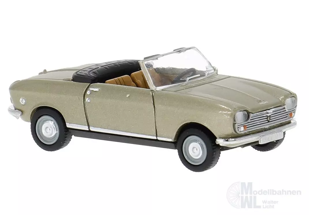 Brekina 29177 - Peugeot 204 Cabrio in gold H0 1:87