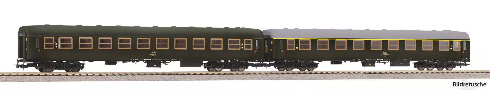 Piko 28321 - Personenwagen Set PKP Ep.IV 2.tlg. H0/GL