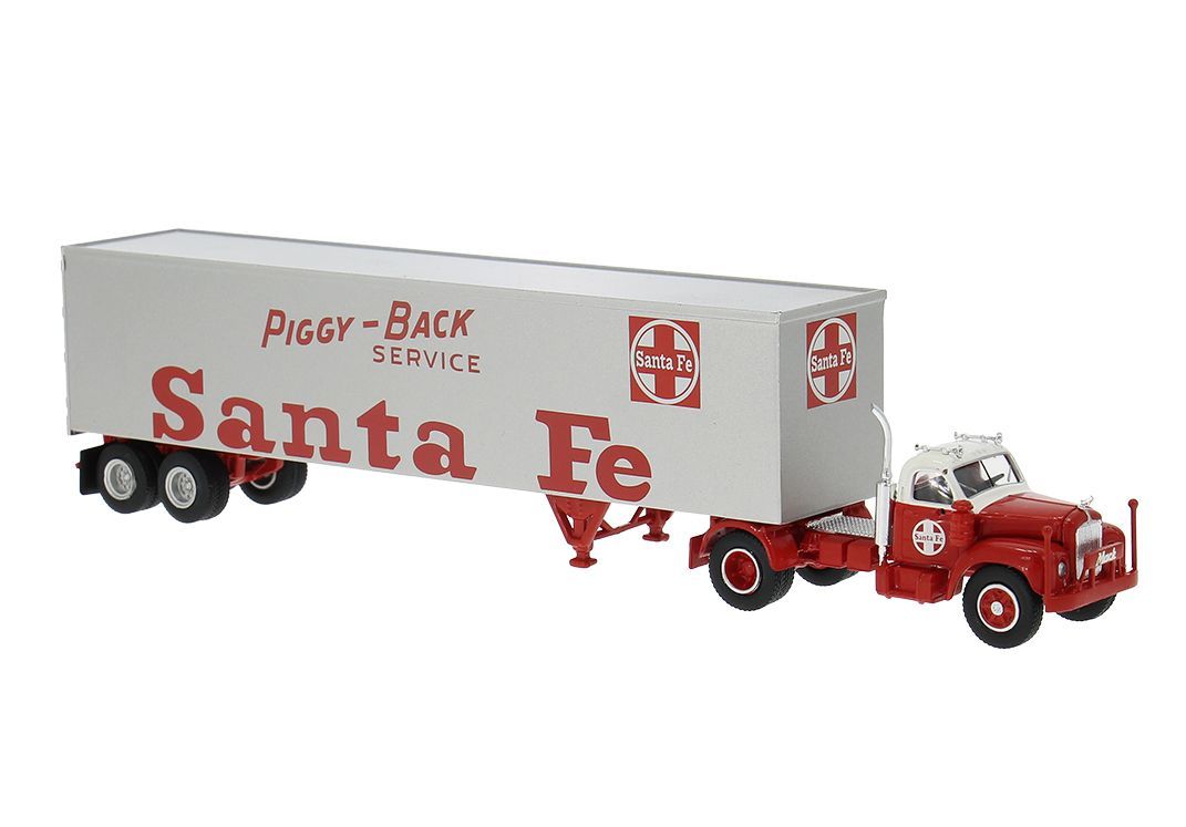 Brekina 85983 - Mack B61 Koffersattelzug Santa Fe H0 1:87