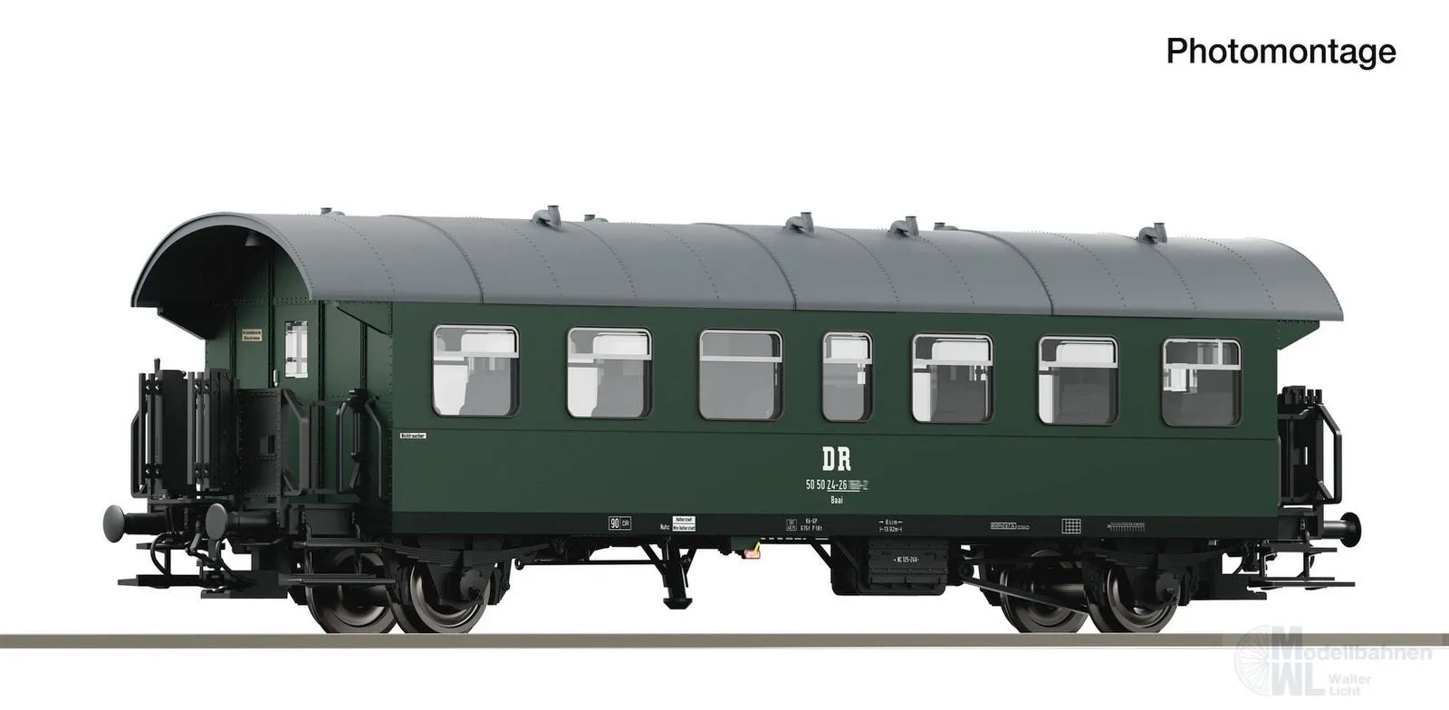 Roco 6280086 - Personenwagen Donnerbüchse Reko DR Ep.IV TT 1:120