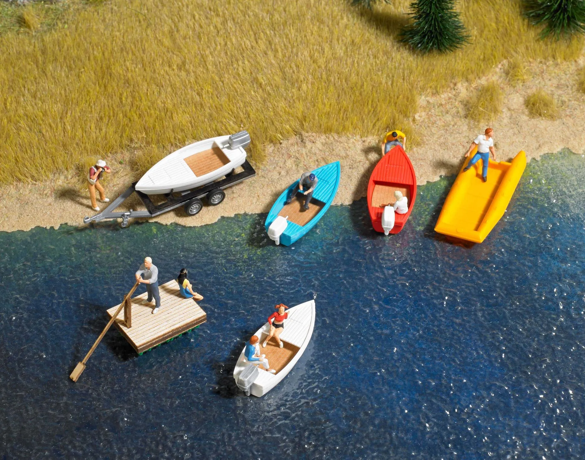 Busch 1157 - Boote-Set H0 1:87