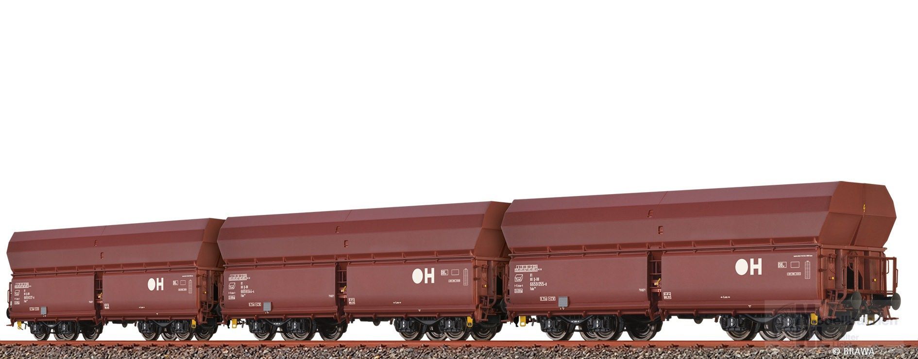 Brawa 50680 - Schüttgutwagen Set DB Ep.VI Fals 176 H0/GL