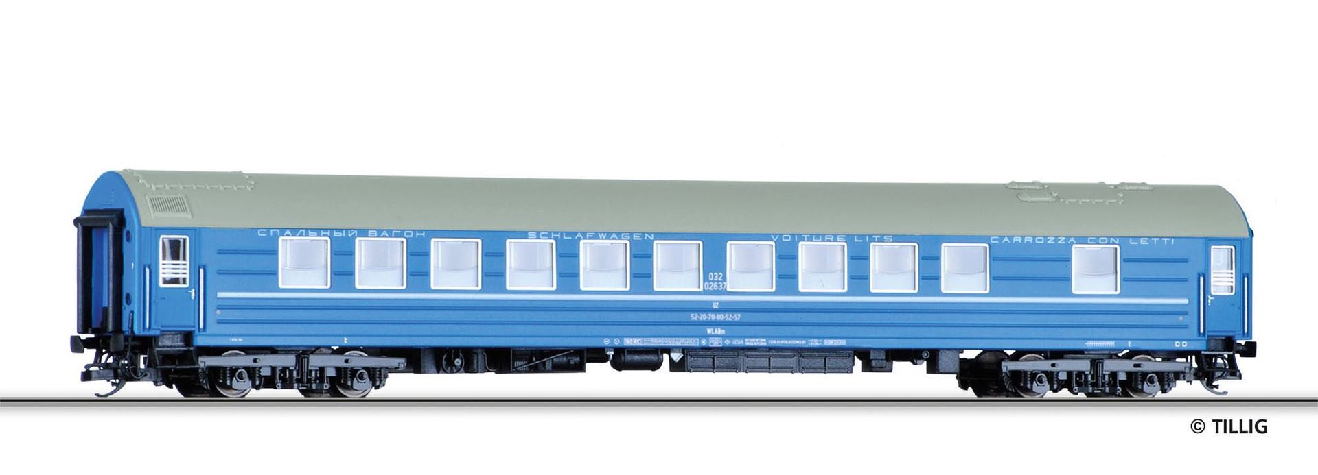 Tillig 16709 - Schlafwagen WLABm ZU Ep.VI Typ Y TT 1:120