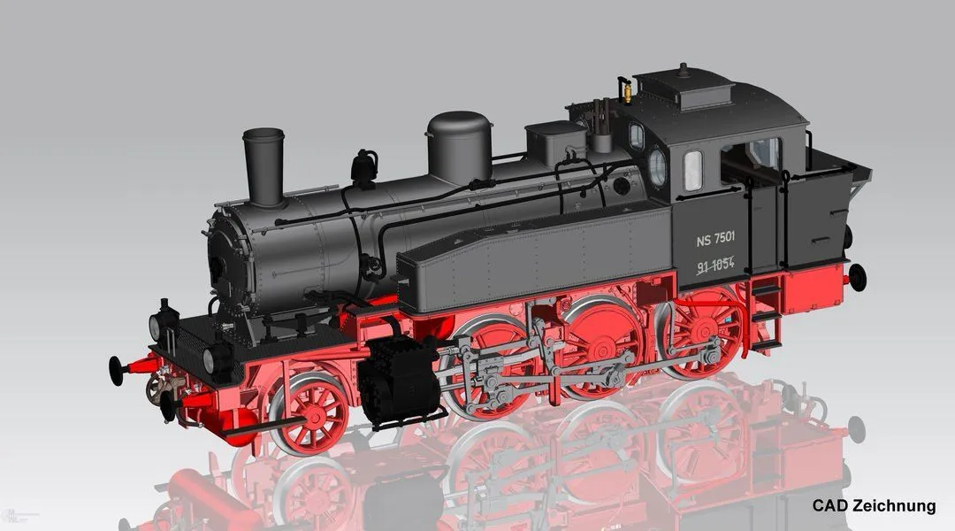 Piko 50747 - Dampflok Rh 75 NS Ep.III (Ex BR 91) H0/GL Sound