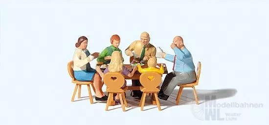 Preiser 10282 - Familie Krause in der Gartenw H0 1:87