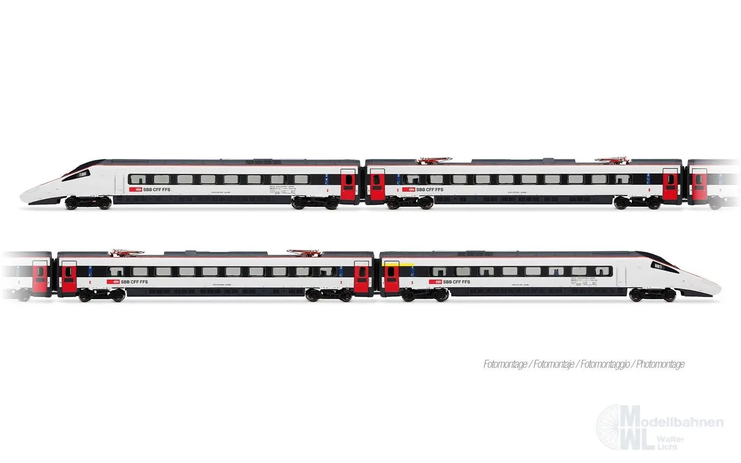 Arnold 2700 - Triebzug ETR 610 SBB Ep.VI 4.tlg. N 1:160