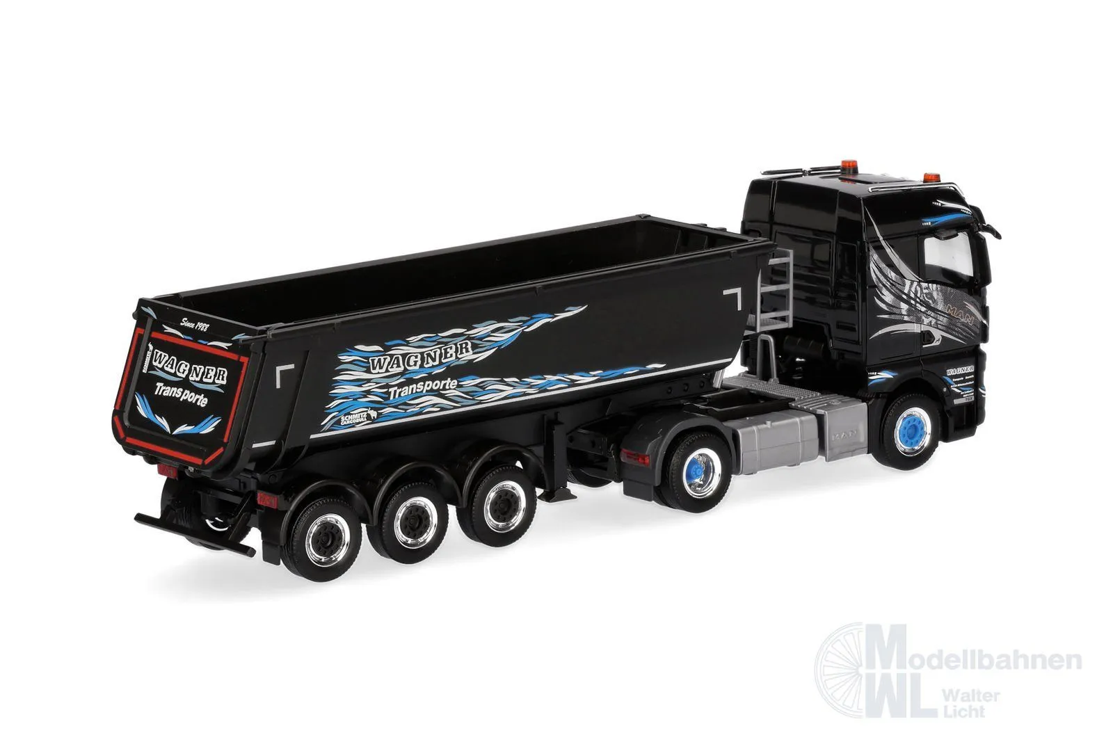 Herpa 319928 - MAN TGX GM S.KI Light Kipper Sattelzug H0 1:87