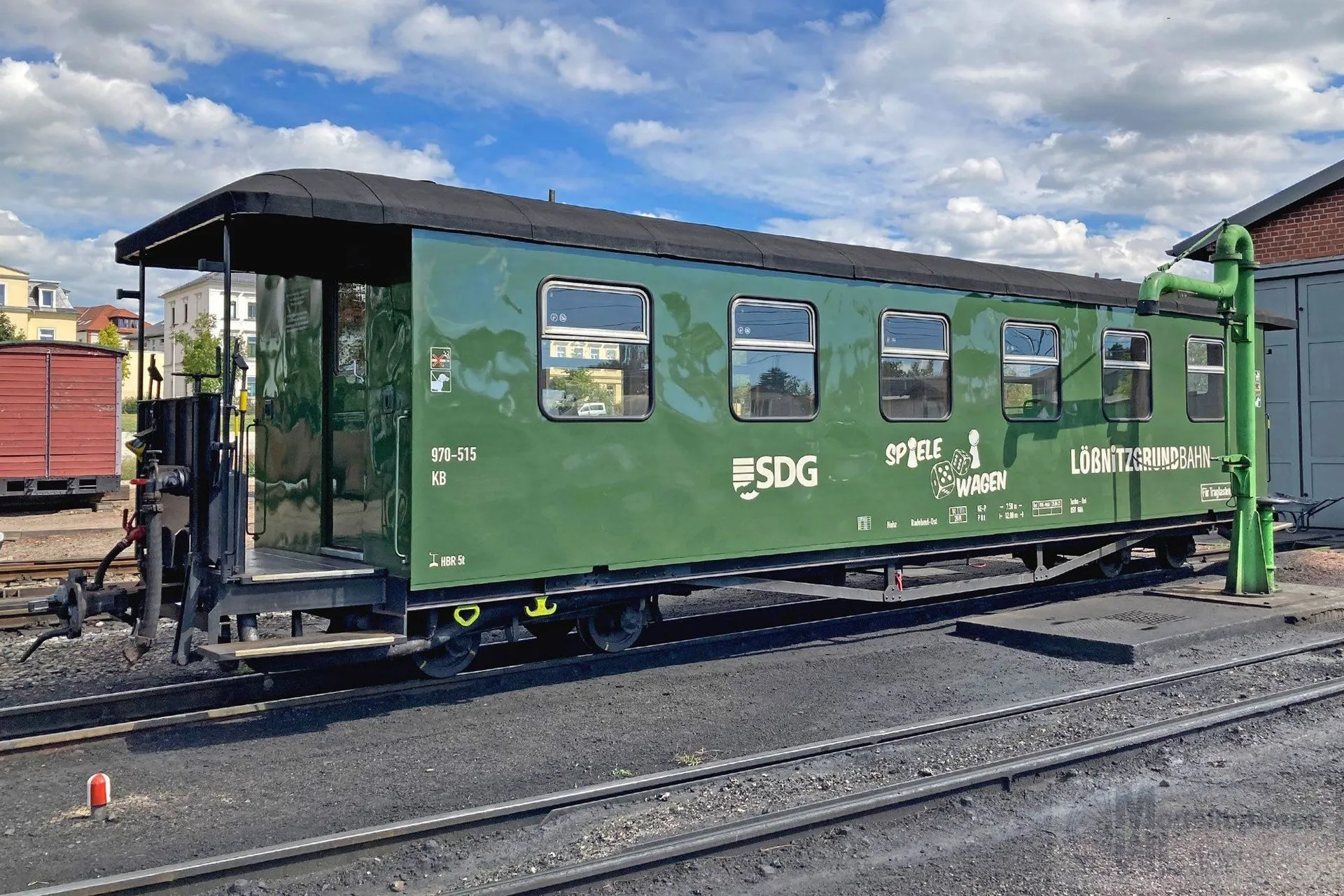 Bemo 3021867 - Spielewagen SDG Lößnitzgrundbahn 970-410 H0e