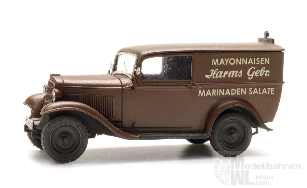 ARTITEC b.v. 10.443 - Opel P4 Kastenwagen BAUSATZ H0 1:87