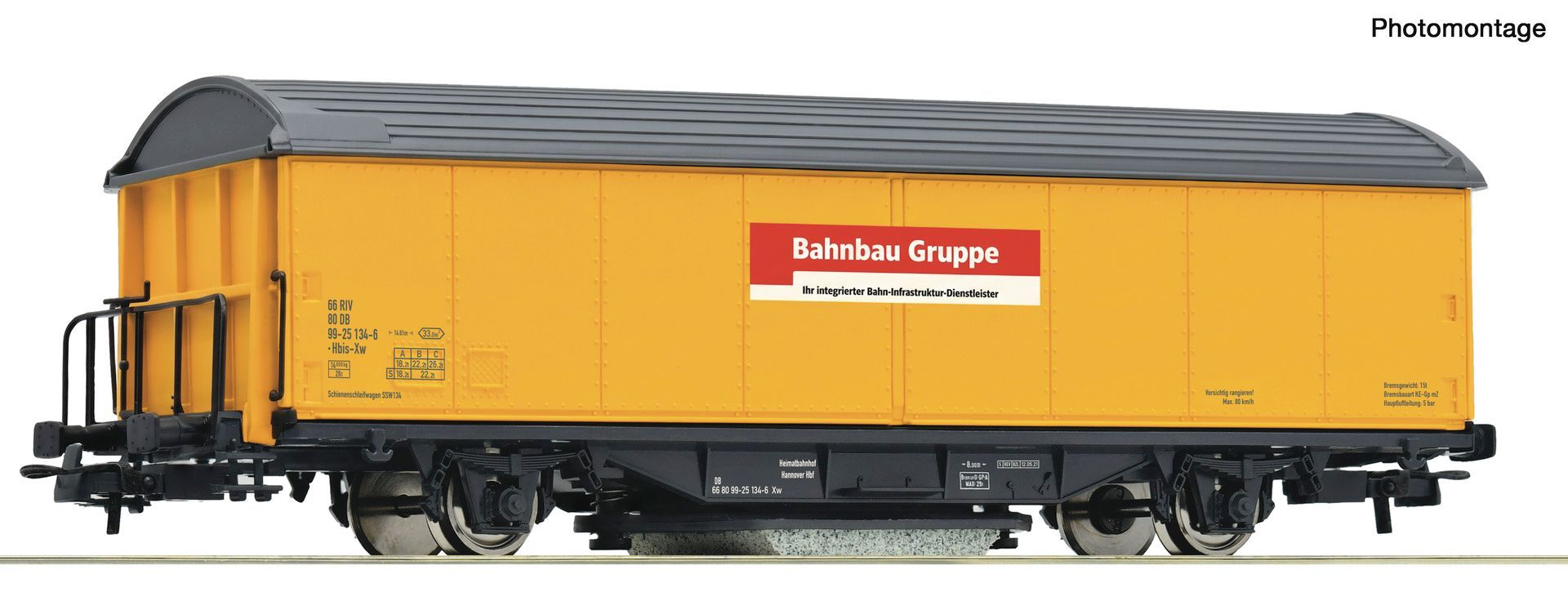 Roco 6600345 - Schienenreinigungswagen DB Bahnbau