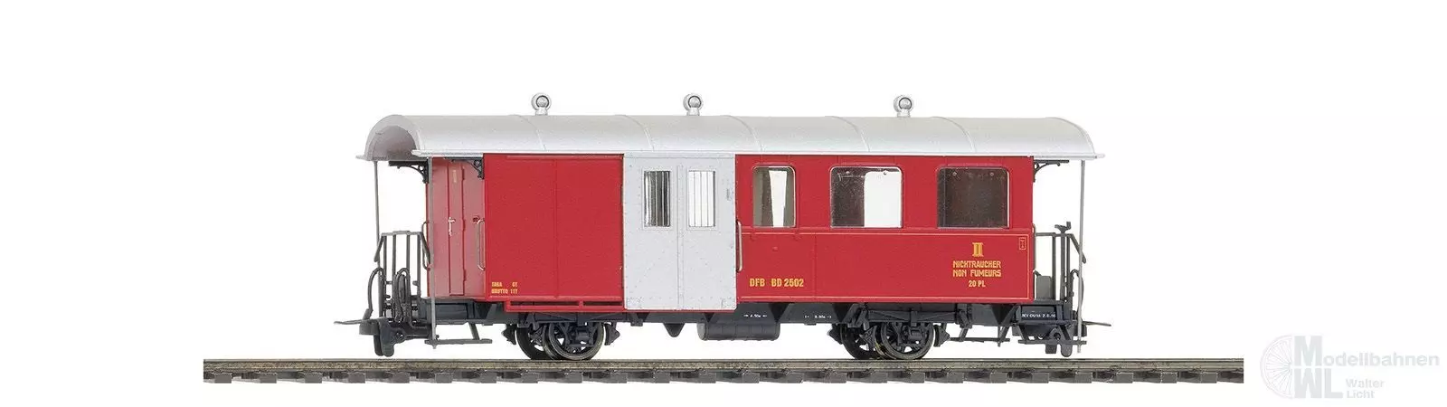 Bemo 3237283 - Personenwagen DFB Ep.VI 2.Kl./Gepäck BD 2503 H0m