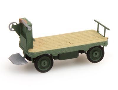 ARTITEC b.v. 387.31-GN - Elektrische Bahnsteigkarre grün H0 1:87