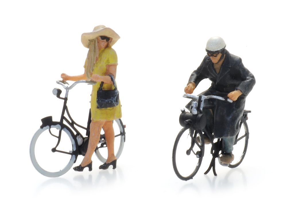 ARTITEC b.v. 5870017 - Solexfahrer 2 Figuren mit Solex H0 1:87