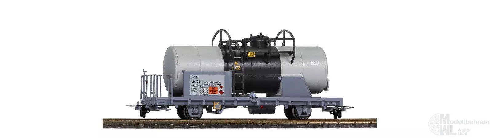 Bemo 2296551 - Kesselwagen MBG Ep.VI Uhk 2871 silber H0m