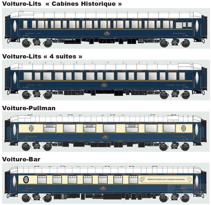 LS Models MW1007 - Personenwagen Set VSOE Ep.VI Set 1 4.tlg. H0/GL