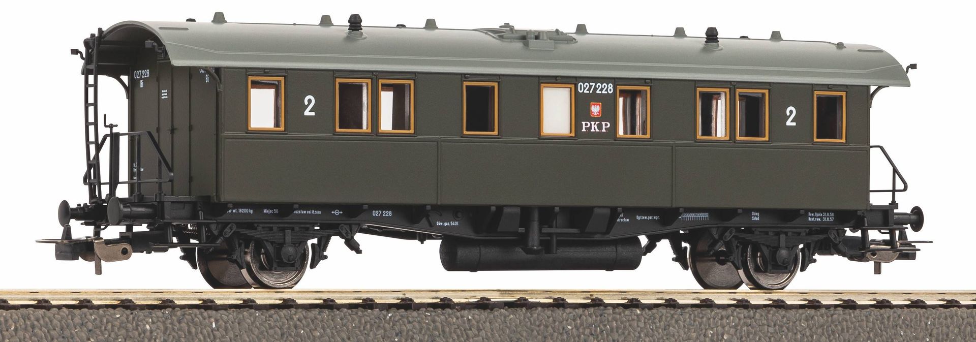 Piko 53197 - Durchgangswagen PKP Ep.III 2.Kl. H0/GL