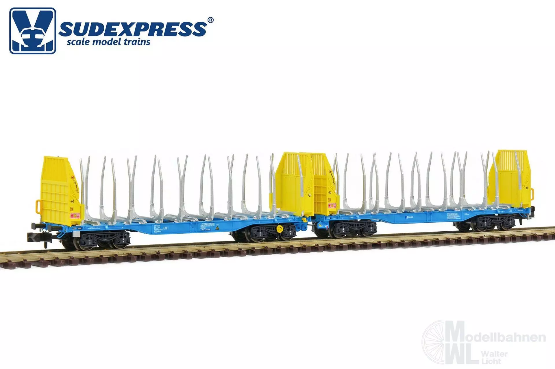 Sudexpress N657009 - Holztransportwagen Sggmrrs 90 IF/CD Cargo Ep.VI N 1:160