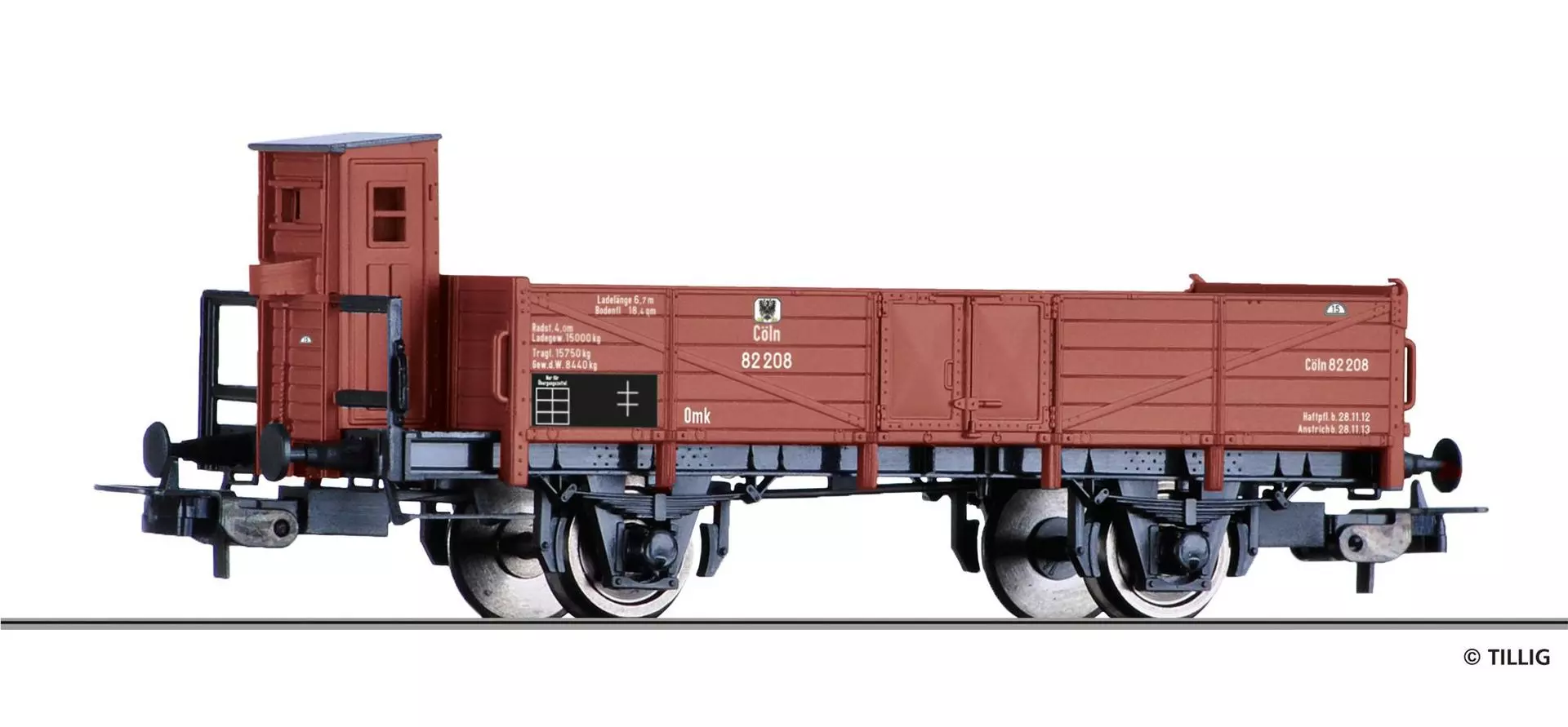 Tillig 76761 - Güterwagen offen K.P.E.V. Ep.I Omk H0/GL