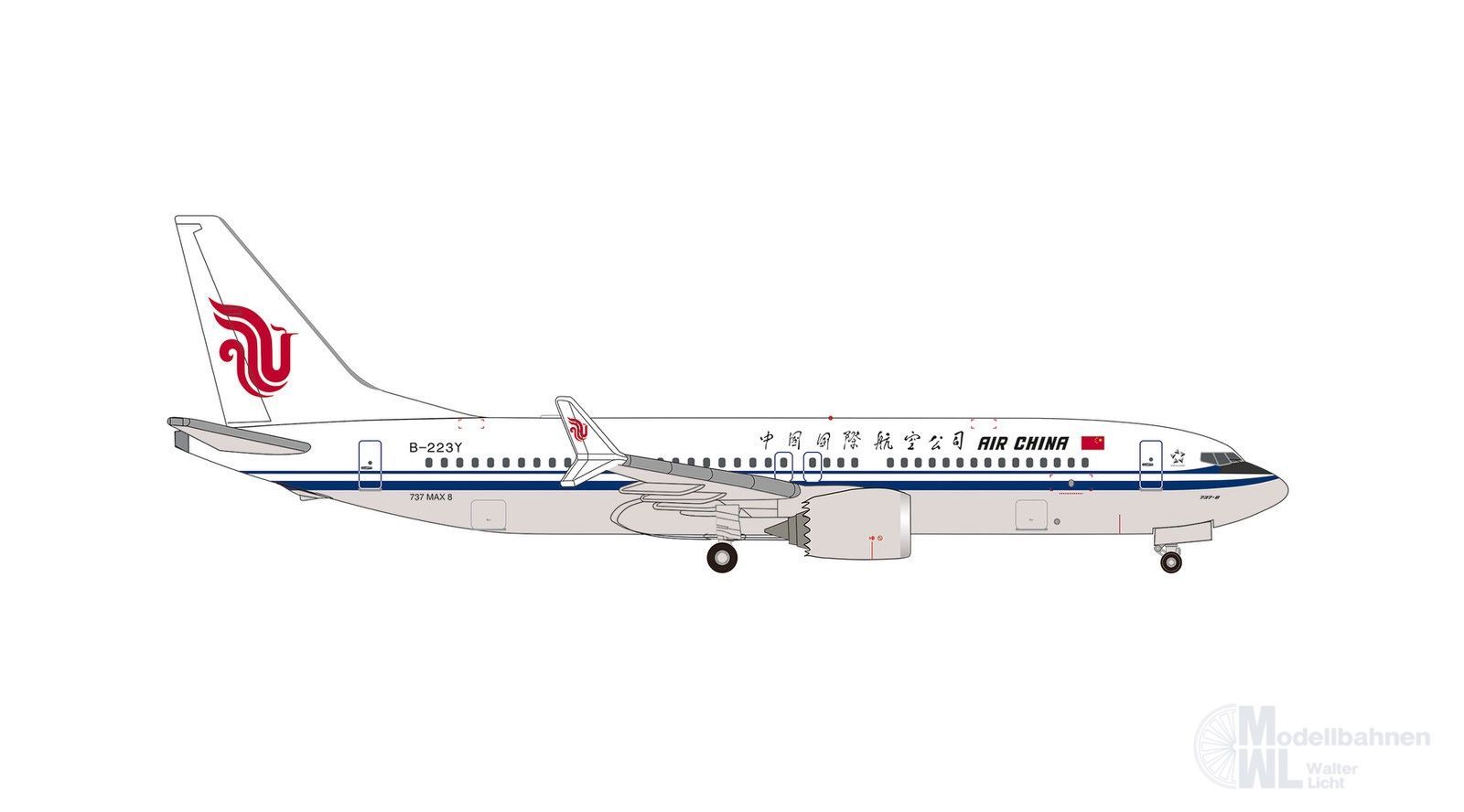 Herpa 539654 - Boeing 737 Max 8 Air China 1:500