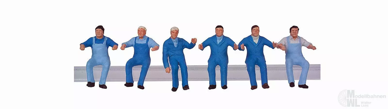 Bemo 6504000 - Sechs Lokführer sitzend H0 1:87