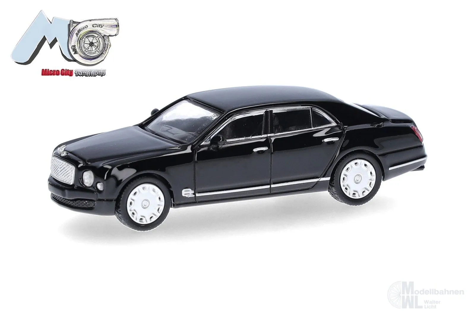 Herpa 87MC000148 - Bentley Mulsanne schwarz schwarz H0 1:87