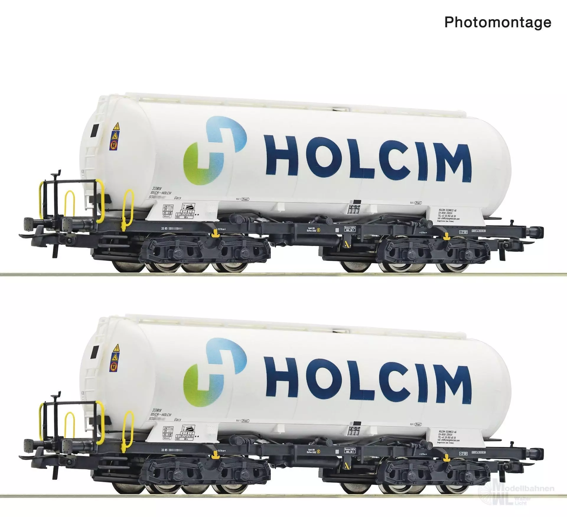 Roco 6600233 - Silowagen Set HOLCIM Ep.VI 2.tlg. H0/GL