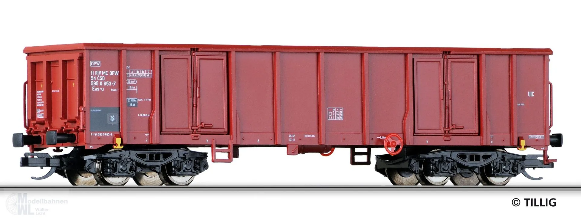 Tillig 502568 - Güterwagen offen CSD Ep.IV Eas (ex. 15250) TT 1:120