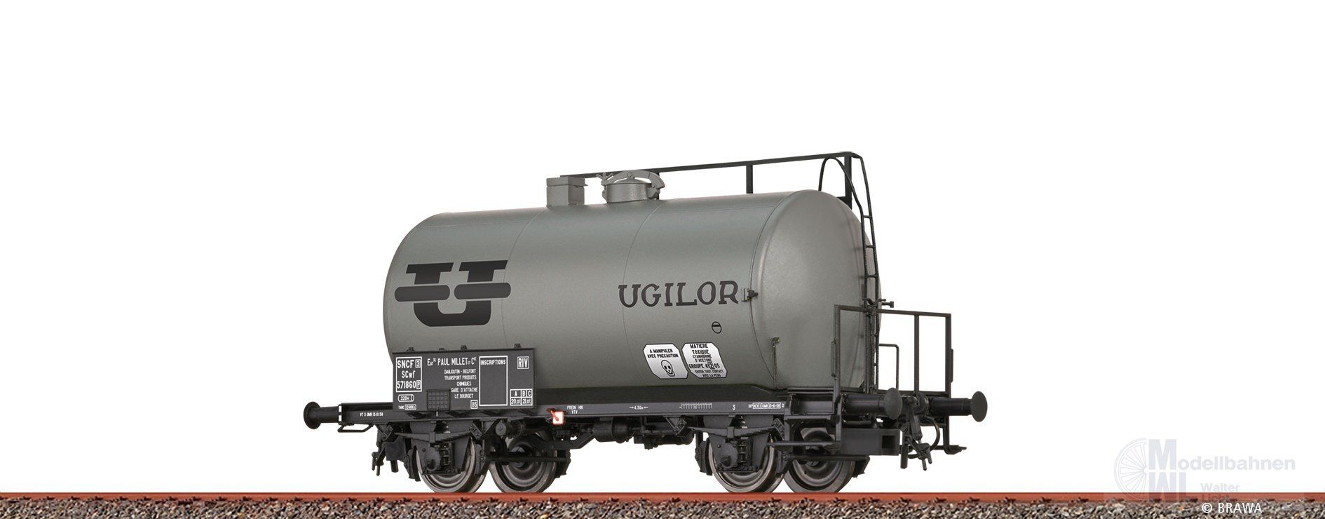 Brawa 50053 - Kesselwagen SNCF Ep.III Ugilor H0/GL