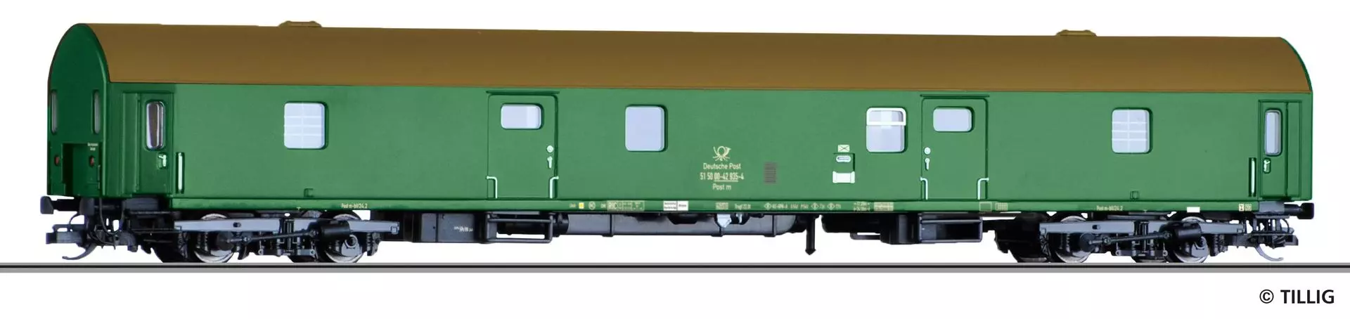 Tillig 16816 - Bahnpostwagen Deutsche Post Ep.IV Post me-bll/24,2 TT 1:120