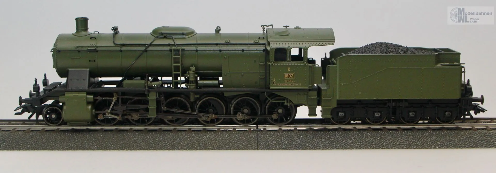 Märklin 37055 - MÄRKLIN - Dampflok Reihe K K.W.St.E. Ep.I grün H0/WS Sound mfx