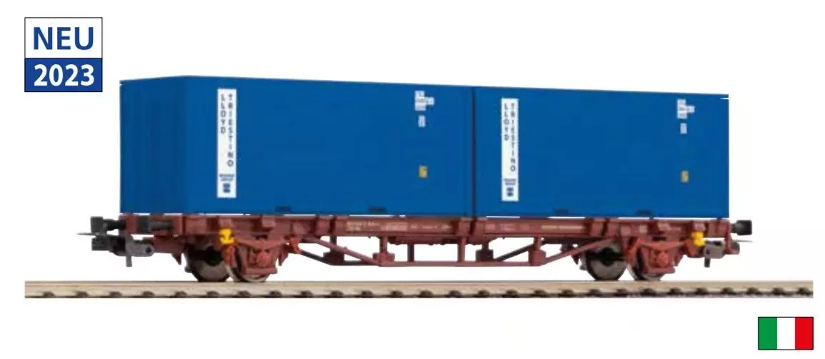 Piko 58755 - Containertragwagen FS Ep.IV beladen mit 2 Container H0/GL Hobby