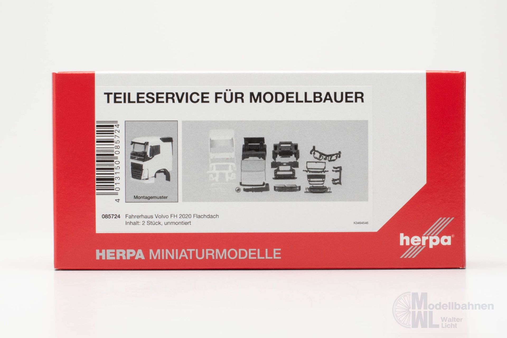 Herpa 085724 - TS Volvo FH 2020 Flachdach H0 1:87 Herpa 085724 - TS Volvo FH 2020 Flachdach H0 1:87