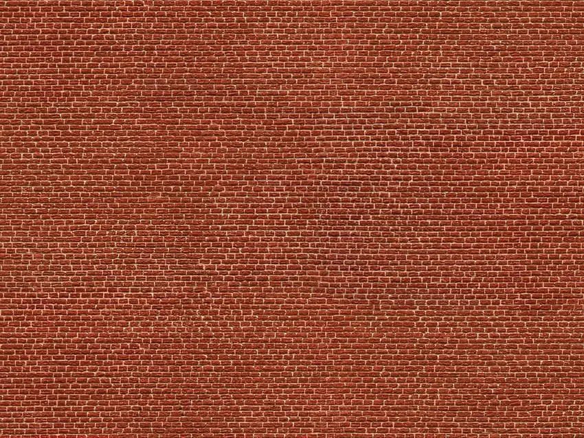 Noch 56610 - 3D-Kartonplatte Klinker rot H0 1:87