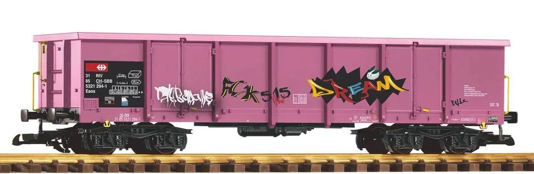 Piko 37013 - Güterwagen offen SBB Ep.VI Eaos pink Spur G 1:22,5