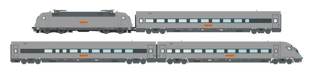 LS Models MW2404DCS - Zugset Metropolitan BR 101 und 3 Wagen Ep.V H0/GL Sound