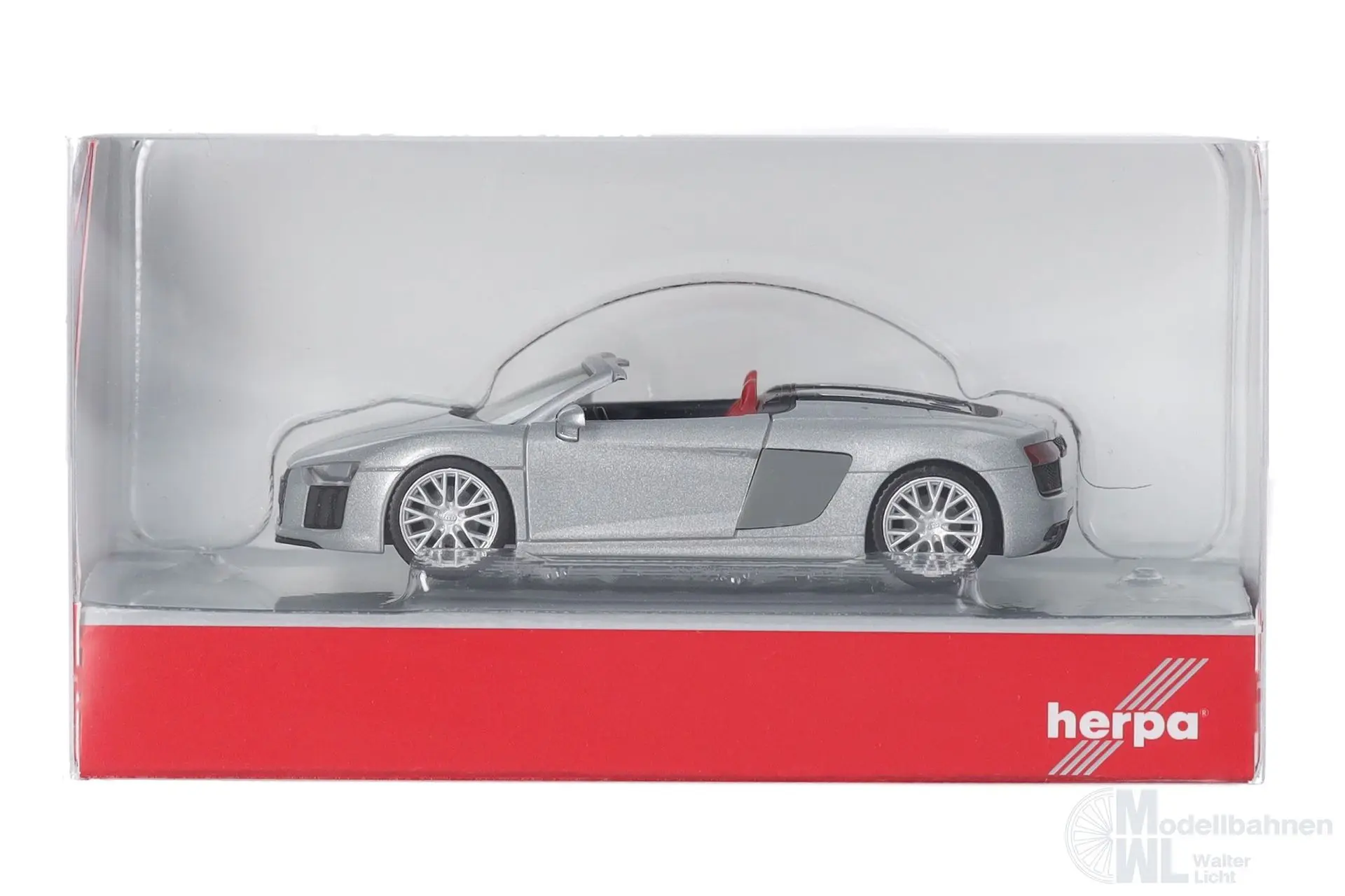 Herpa 038690-002 - Audi R8 V10 Spyder eissilber H0 1:87