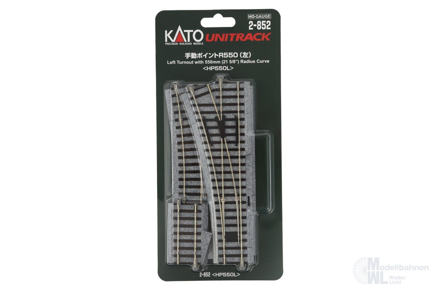 Kato 2-852 - Weiche links R550mm 19° H0 1:87