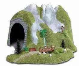 Busch 3016 - Tunnel mit Bach und Holzsteg H0 1:87