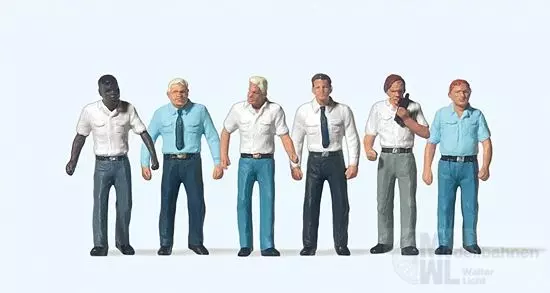 Preiser 72412 - Zivile Angestellte Flughafen, 1:72