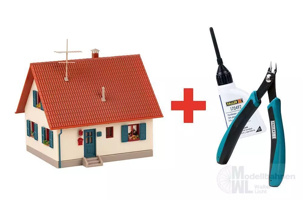 Faller 195602 - FALLER Promotion-Set Bastelhaus H0 1:87