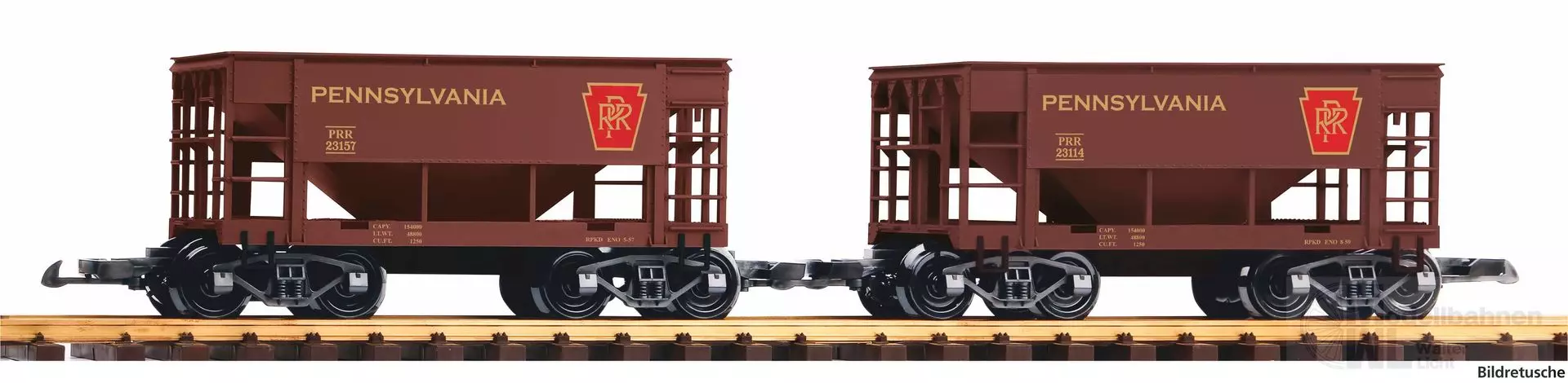 Piko 38972 - Schüttgutwagen Set Pennsylvania 2.tlg. Spur G