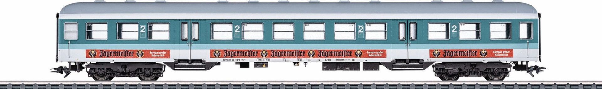 12_Eurotrain_Maerklin_43825 Märklin 43825 - Nahverkehrswagen DB Ep.V Jägermeister H0/WS