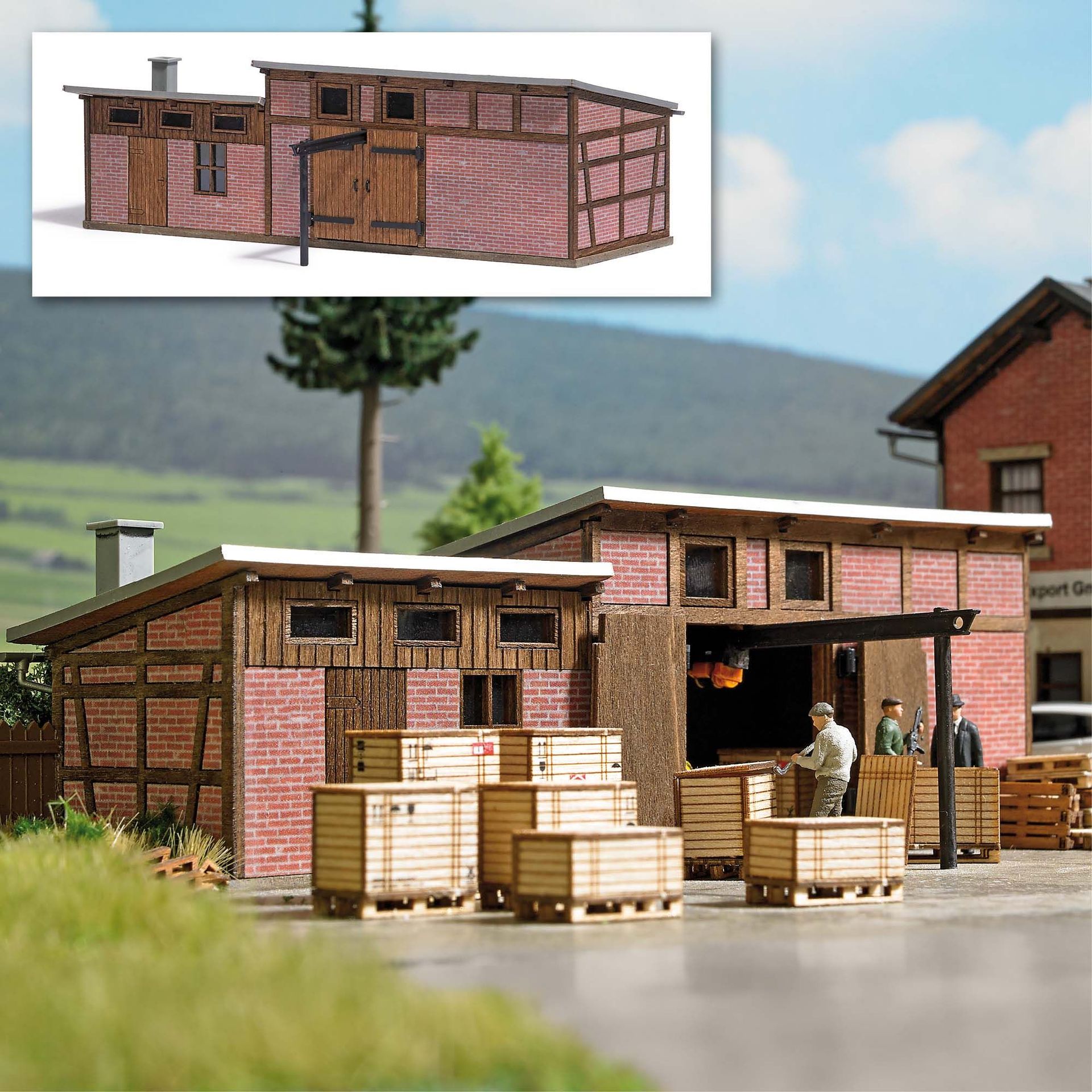 Busch 1905 - Alter Schuppen H0 1:87